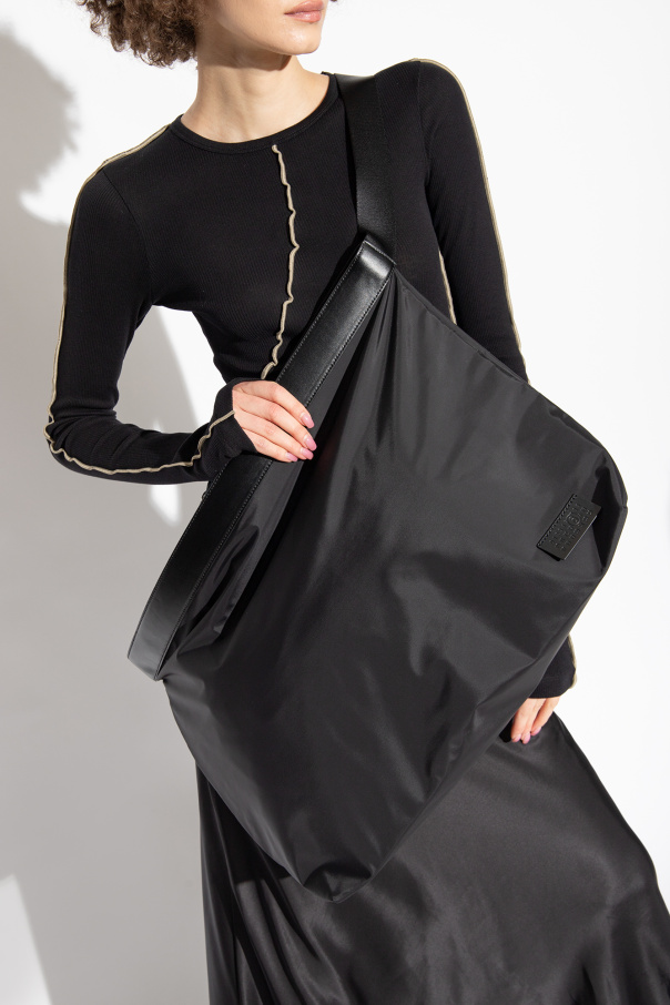 SAFFIANO LEATHER HELMET BAG 淋し [LARGE]